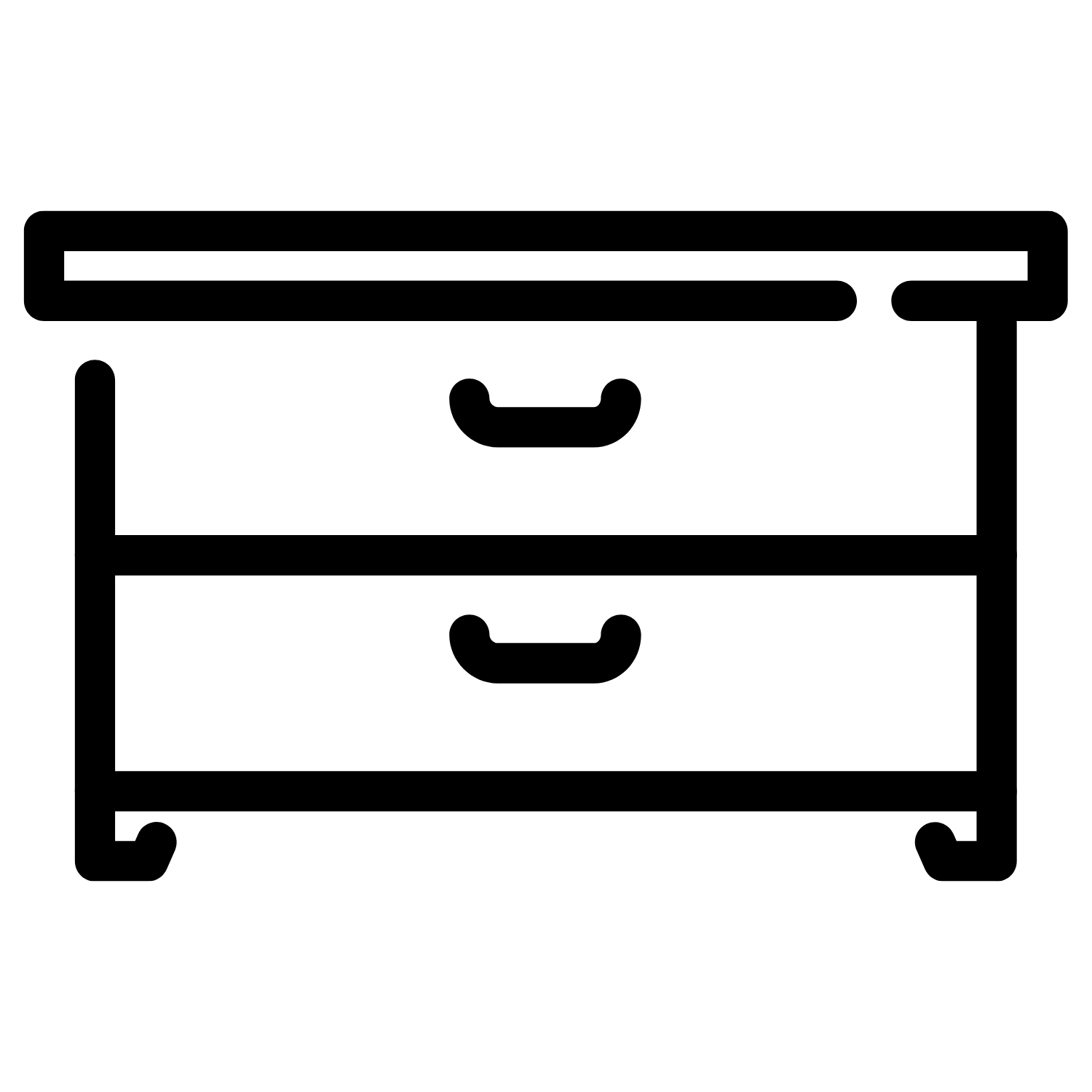 Icon in schwarz für Kommoden